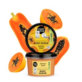 Exfoliante Corporal Orgánico de Papaya y Azúcar 250 ml Organic Shop