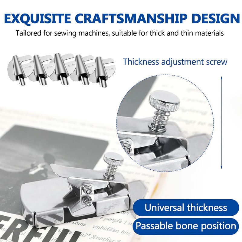 Magnetic Seam Guide & 5 Presser Feet for Sewing Machine
