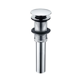 Interceramic Desagüe Universal Pop-Up Grande sin Rebosadero, de Latón para Máxima Durabilidad y Resistencia a Corrosión, Color Cromo Pulido