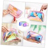 OATIPHO 2Pcs Transparent TPU Makeup Bag Travel Toiletry Pouch for