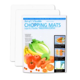 Kitchen Cutting Board | Flexible Chopping Mats | Food Safety | Hanging Hole for Easy Drying |12x15” Size | Set of 12