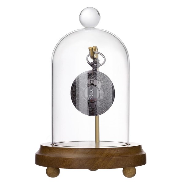 PH PandaHall 4.5" x 6.6" Glass Display Dome Cloche, Clear