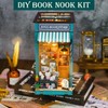 Sutinban DIY Book Nook Kit, Miniature Dollhouse Booknook Kit, DIY