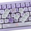 PBT Keycaps Custom Gradient Purple Keycaps Set 142 Keys Dye