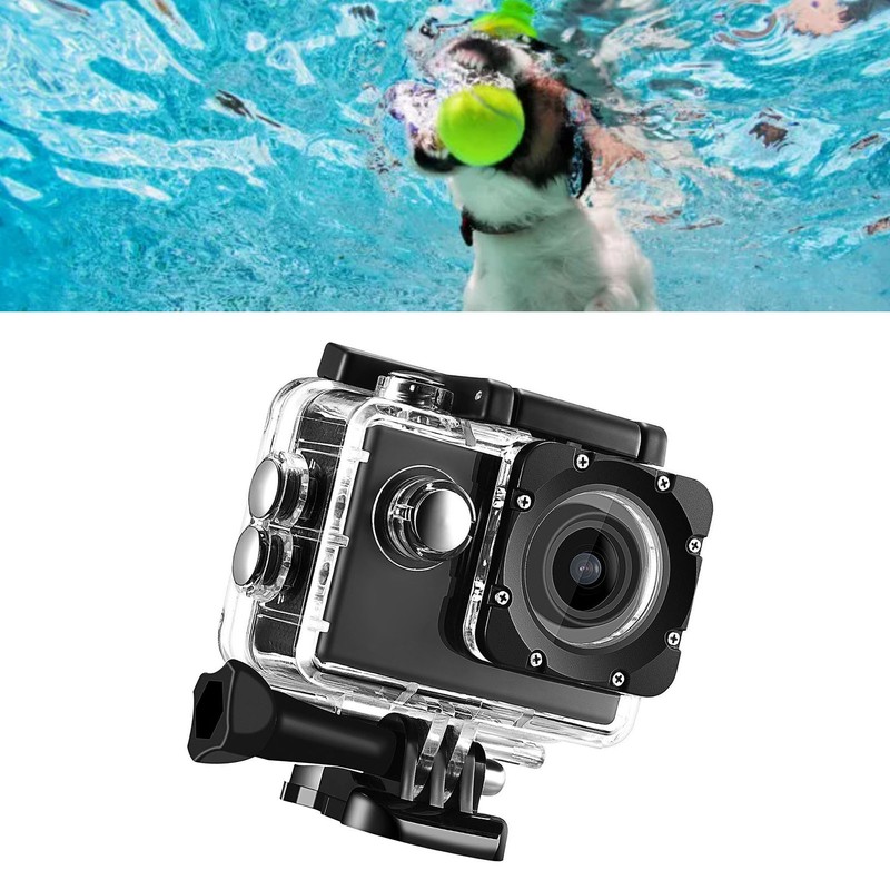 K1080HD 12MP Underwater Waterproof Video Camera Outdoor Bike Diving Sports