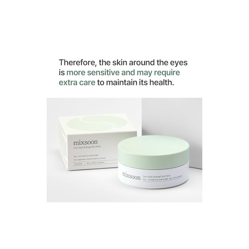 MIXSOON Cica-Hyal Hydrogel Eye Patch - Parches de Hidrogel para