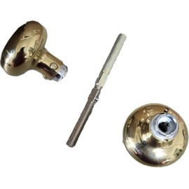 Marks #K9290/3 Polished Brass Finish Knob Spindle Kit, A Replacement Trim for The Metro Mortise Cylinder