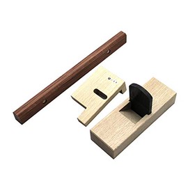 Rokubei 3-piece Set of 3 (45 mm Vertical Plane, Ruler for Standing Planes, Lower Edge Ruler)
