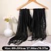 Qulkws Black Lace Shawl Women's Floral Lace Scarf Shawl with