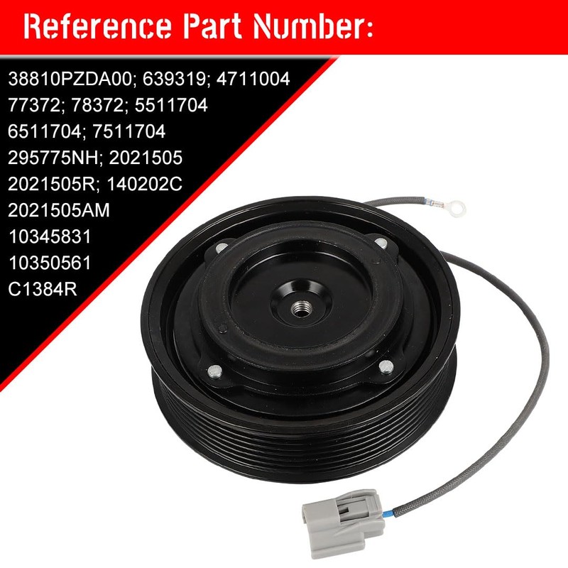 cciyu Air Conditioning Compressor Clutch 2003-2011 Fit for Honda Element