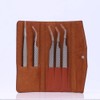 1 Piece PU Leather Empty Tweezers Storage Bag Eyelash Extensions