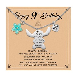 Ukodnus Stitch Birthday Gifts for 9 Year Old, 9 Yr Old Birthday Gift Ideas, 9th Birthdays Decorations, 9th Birthdays Stitch Gifts for Daughter Granddaughter Niece