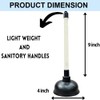 Ahad Trader Powerful plunger Heavy-duty sink unblocker Toilet plunger Shower