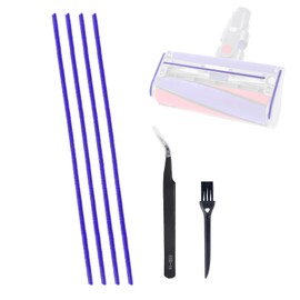 Soft Plush Strips Soleplate Strip Compatible with Dyson V6 V7 V8 V10 V11 V12 V15 DC58 DC59 DC62 DC72 DC74 Vacuum Cleaner Head Soleplate Felt Strip Replcement Parts 4 Strips