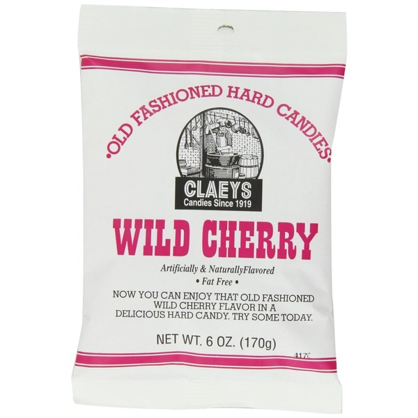 WILD CHERY HARD CANDY6OZ by CLAEYS CANDIES MfrPartNo 651