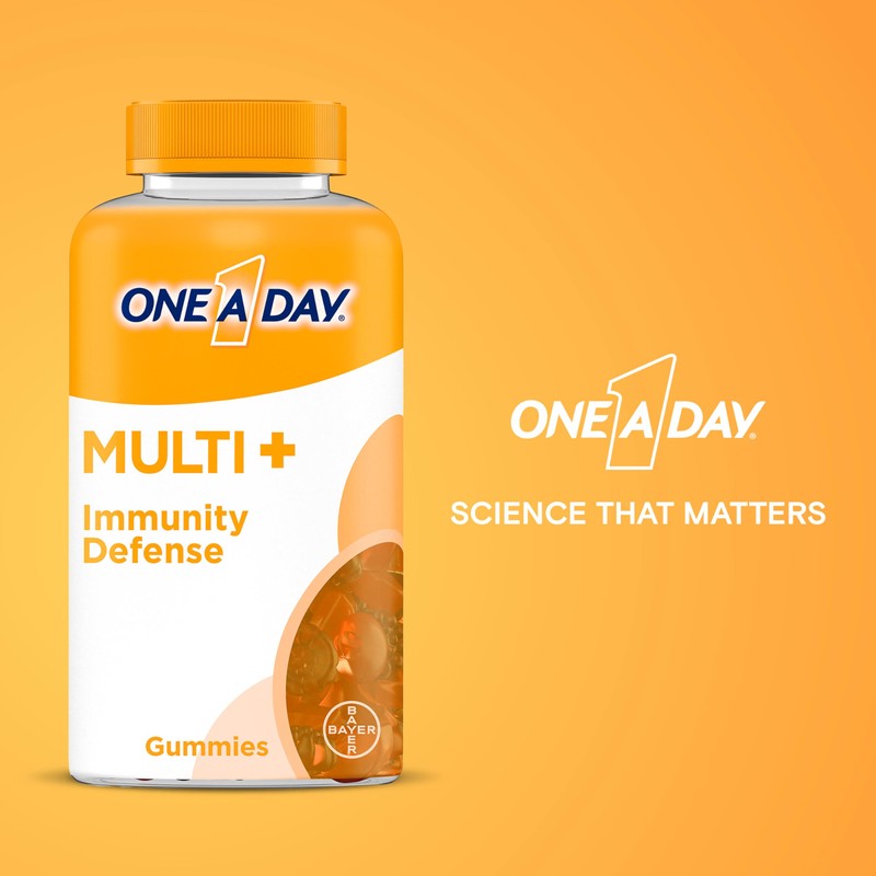 ONE A DAY Multi+ Immune Support Gummies, Immunity Multivitamin with