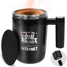 NewEleven Valentines Day Gifts For Him, Her - Anniversary Wedding Gifts for Men, Women, Boyfriend, Girlfriend, Husband, Wife, Birthday, Couple Gifts for Him, Her - 14 Oz Self Stirring Mug