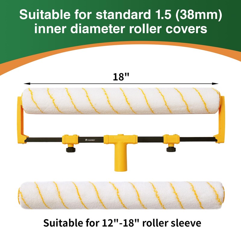 VOOMEY 18"Paint Roller Frame,The Adjustment Range is from 12" to18",