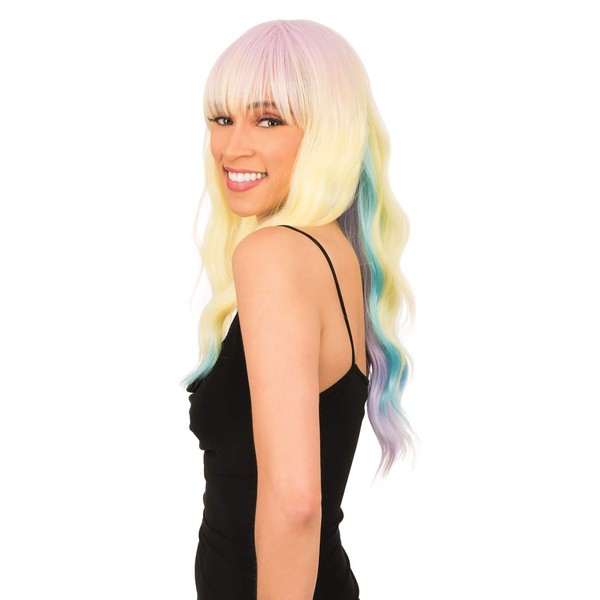 New Born Free Synthetic Full Wig - CUTIE WIG COLLECTION LONG WAVY CT158 (DYX4/SUNNYGOLD)