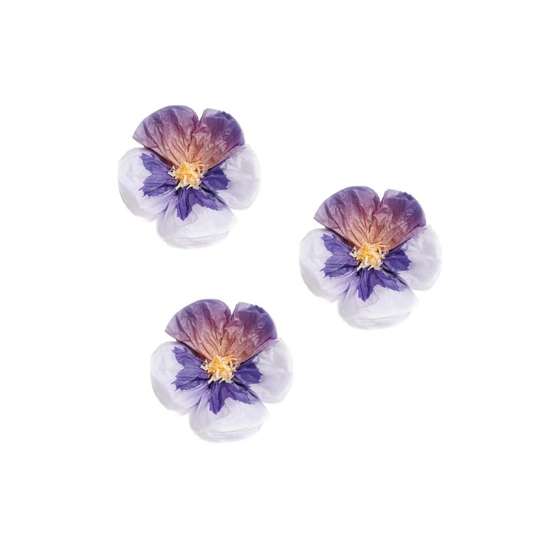 Tissue Paper Flowers Pansies Purple S FSC Mix Diameter 13