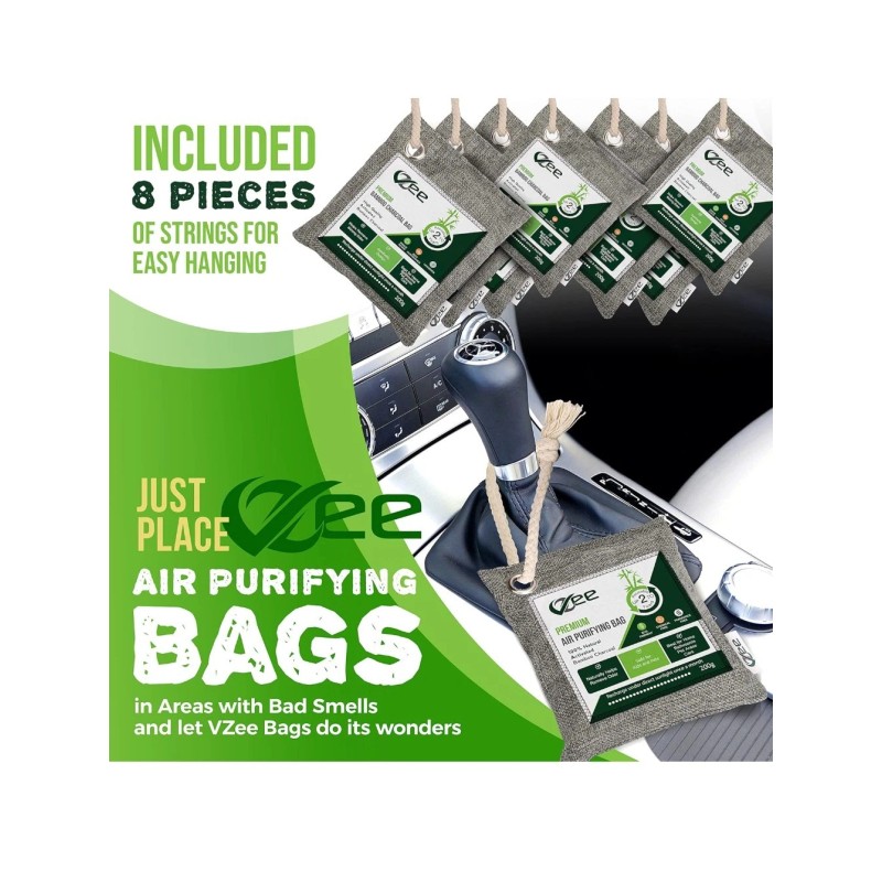 VZEE Bamboo Charcoal Air-Purifying Bag Odor-Eliminato