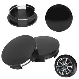 Tissting 4 Pcs Wheel Hub Caps Outer Diameter 57mm 50mm Inner Diameter Universal Plastic Wheel Rim Hub Center Covers Snap On