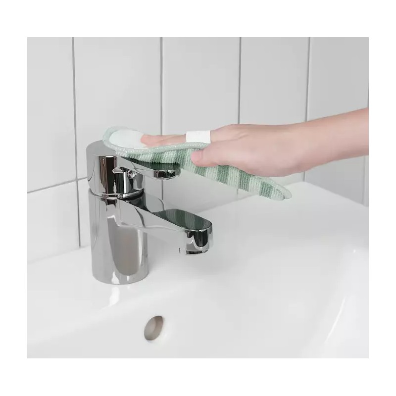 IKEA 2 Pieces PEPPRIG Microfiber cleaning pad, green, 6.75" X