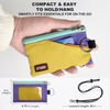 APTENSKO RFID Travel Wallet with Adjustable Lanyard-Zipper Small Wallet with