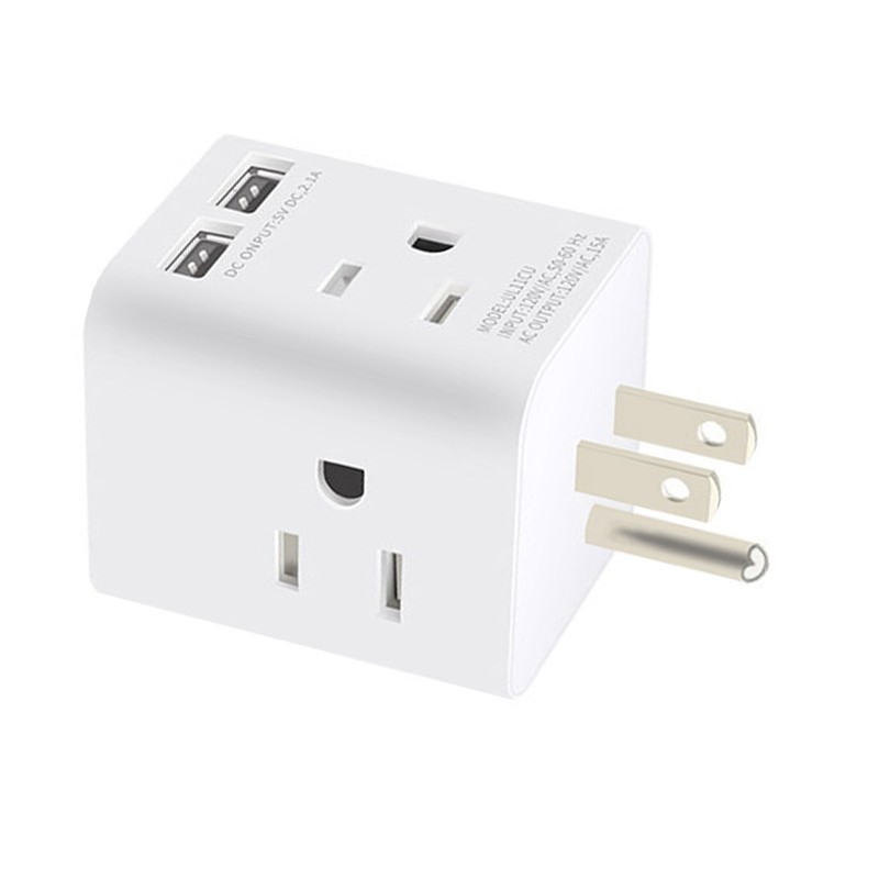 Multi Plug Outlet Extender Electrical Wall Outlet Splitter with 4