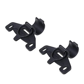 IKAAR Bicycle Pump Holder (Pack of 2, Black) for 20mm Diameter Pumps, Durable ABS Material, Universal Bike Mount
