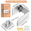 Mixizigoz 90 Degree Hasp Lock Latch, Right Angle Safe Padlock