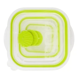 Aquila Juego De Recipientes Cuadrados Sea Shell Verde - Jr7179