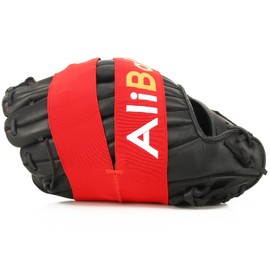 AliBall Glove Wrap, Softball and Baseball Glove Strap, Replace of Using Steam, Hot Water Break-in, Quickly Keep The Pocket Formed, Easy Quick to Put On and Take Off, Fit All Gloves (Red)