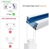 Yuemegou 4PCS H Track White Floating Canopy Connectors for Track