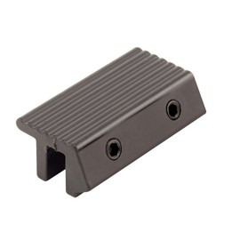 Prime-Line S 4035 Tamperproof Sliding Door Channel Lock, 2 In., Extruded Aluminum, Black (Single Pack)