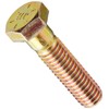 Steel Hex Bolt, Grade 8, Zinc Yellow-Chromate Plated Finish, Hex