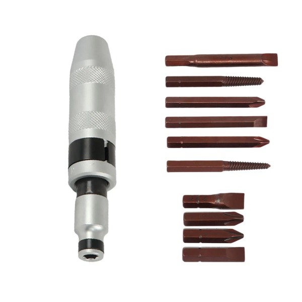 findmall 11X 1/2" Impact Driver Socket Set Screw Phillips Hex