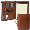 Geslun Genuine Leather Portfolio with Hidden Handle, Front Pocket, Business