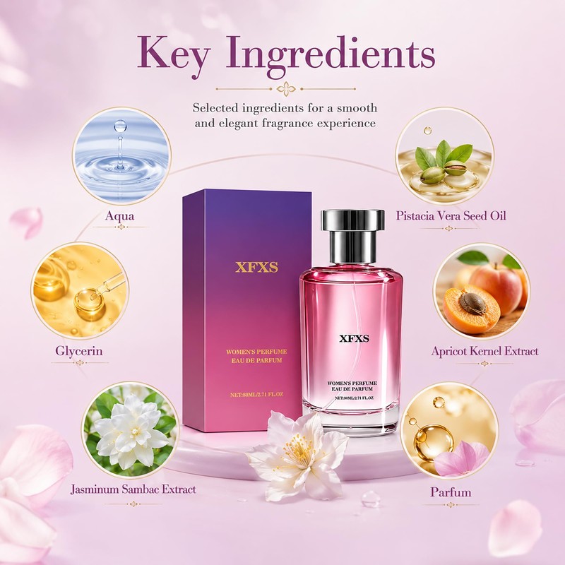 Date Perfume Eau de Toilette,Perfume For Women Oriental Jasmine ScentPerfume,