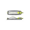 Bradas Square Sprinkler Lawn Sprinkler with Aluminium Arm 16 Nozzles
