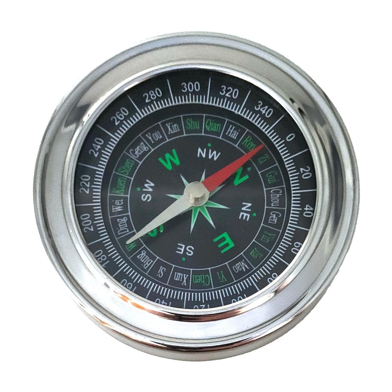 Durable Metal Hiking Compass - Compact and Portable, Ideal for