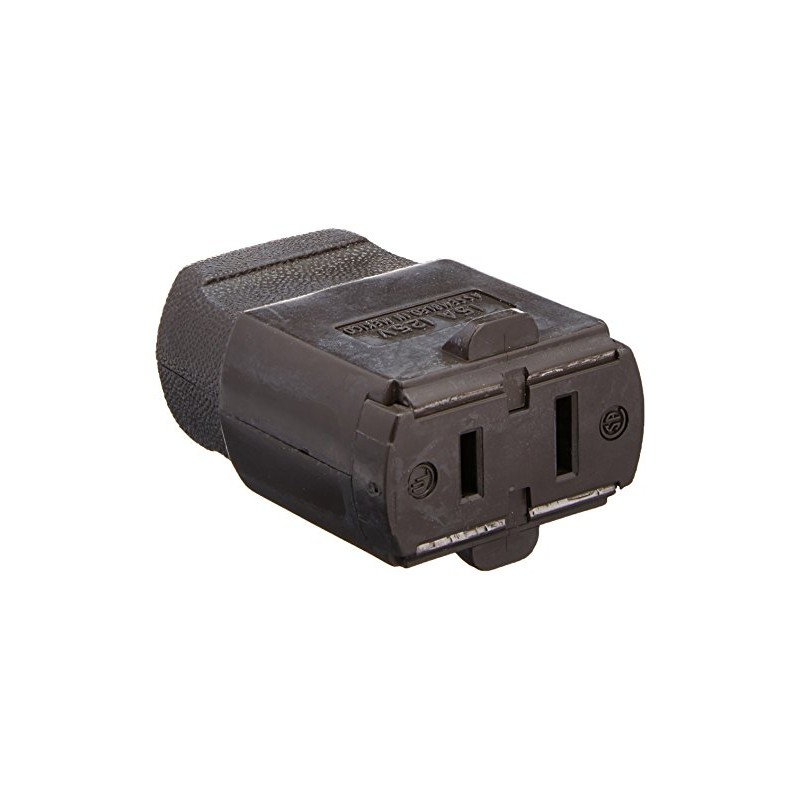 Leviton Polarized Straight Blade Swivel Triple Cube Tap Cord Connector,