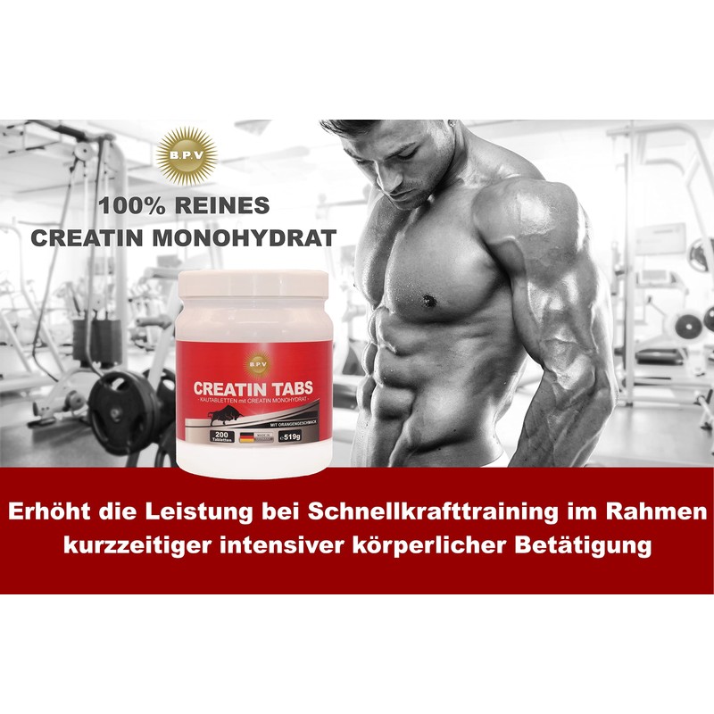 BPV - Creatine Taps - 200 Chewable Tablets with Delicious