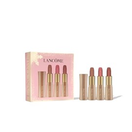 Lancôme Set de Regalo L’Absolu Rouge Intimatte – 3 Mini Labiales Mate Enriquecidos con Ceramidas y Grand Rose, Confort de 12H, con Tonos 210 Unspoken Feelings, 274 French Tea y 320 Hush Hush