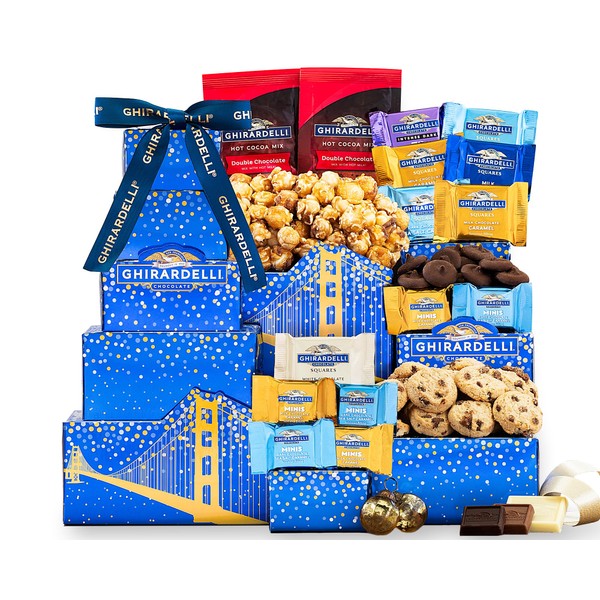 The Ghirardelli Chocolate Gift Tower by Wine Country Gift Baskets