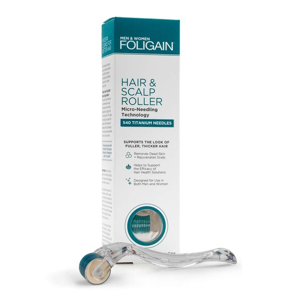 Foligain Hair & scalp roller with 540 titanium needles