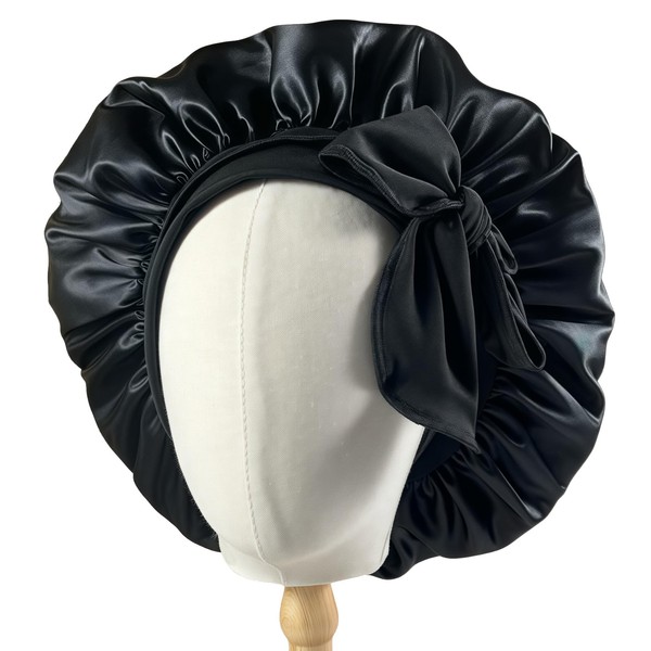 Silk Bonnet for Sleeping, Satin Hair Bonnet, Adjustable Soft Hair