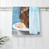VARUN Long Hand Towels Funny Cat in The Bath Realistic