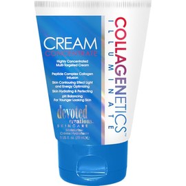 Devoted Creations Collagenetics Illuminate Cream Concentrate 3oz - Highly Concentrated Multi-Targeted Cream Skin Hydrating & Perfecting – pH Balancing For Younger Looking Skin