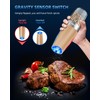 Gravity Electric Pepper and Salt Grinder Set, Adjustable Coarseness, Battery
